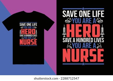 nurse t-shirt design, custom t-shirt design