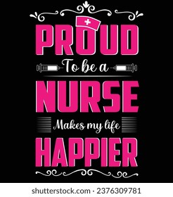 Nurse T-shirt Design eps format 