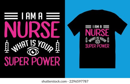 Nurse t-shirt design, nurse practitioner t shirt design template, Vector graphic, Medical element with syringe vector.
