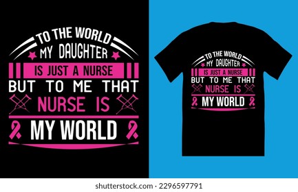 Nurse t-shirt design, nurse practitioner t shirt design template, Vector graphic, Medical element with syringe vector.
