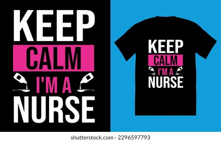 Nurse t-shirt design, nurse practitioner t shirt design template, Vector graphic, Medical element with syringe vector.
