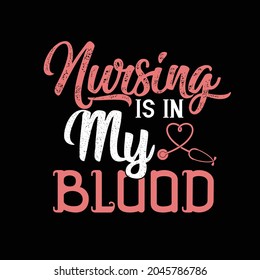 Nurse t-shirt design  for Nurse profession
