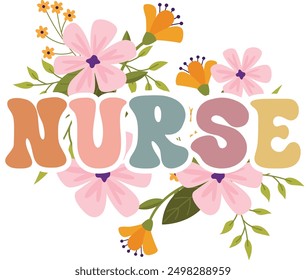 Nurse  t-shirt design, Nurse Sublimation shirt design, Retired-nurse, and school nurse t-shirt gift design