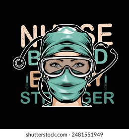 Nurse t-shirt design super hero