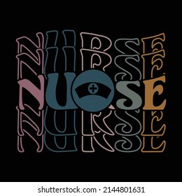 Nurse t-shirt design template free vector