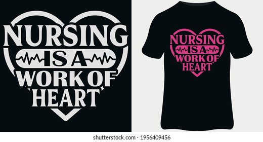 Nurse T-Shirt design template, Vintage nurse emblems, and nurse quote design.