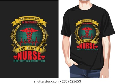 Nurse t-shirt design. this is focusing on nursing elments.