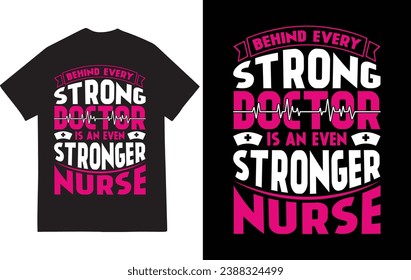 Nurse T-shirt design typography lettering merchandise design