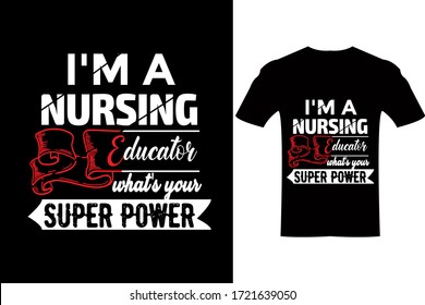 Nurse T-Shirt Design Vector File, Editable , Vintage Design