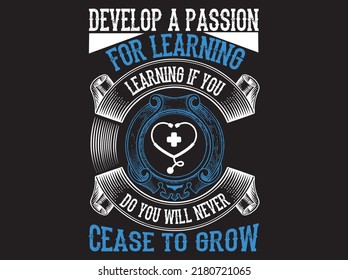 Nurse t-shirt design vector file