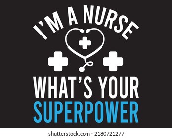 Nurse t-shirt design vector file