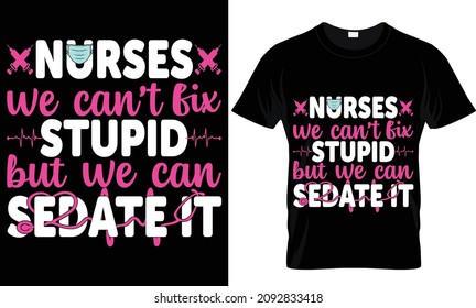 Nurse T-Shirt Design Vector Files