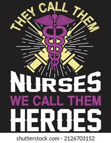 Vector De Diseño De Camisetas De Enfermería Para Gráficos