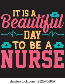 Nurse T-shirt Design Vector For Graphic