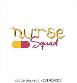 Nurse t-shirt design - Vector graphic, typographic poster, vintage, label, badge, logo, icon or t-shir