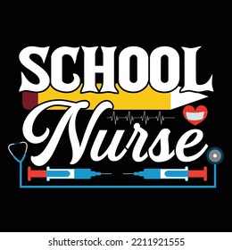 Nurse t-shirt design vector template