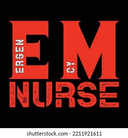 Nurse t-shirt design vector template