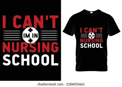 Nurse t-shirt design vector and typography templet