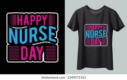  nurse t-shirt and poster vector design template. Nursing t-shirt with medical element vectors. Stethoscope, syringe design. For label, badge, emblem.