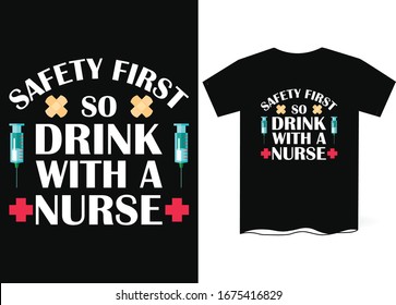 Nurse T-Shirt Template Design- Nurse Vector