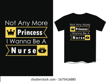 Design der T-Shirt-Vorlage für Krankenpflege - Vektorillustration für Krankenpflege