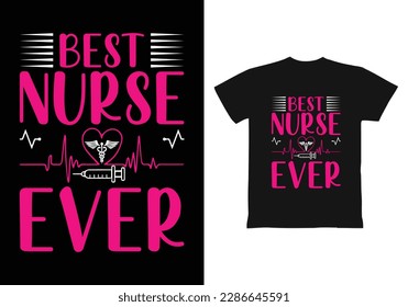 Nurse T-shirt vector Design Template