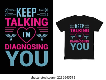 Nurse T-shirt vector Design Template