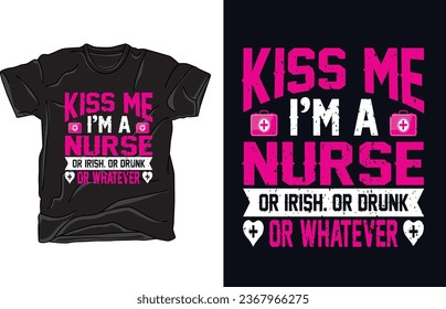 T-Shirt-Vektorgrafik-T-Shirt-Vektorgrafik-T-Shirt-Vektorgrafiken von Nurse
