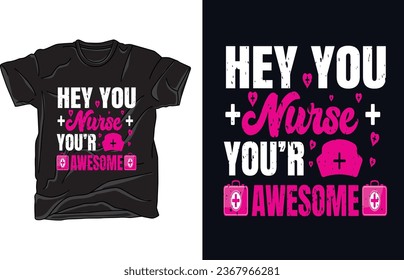 Nurse T-shirt vector Design Nurse T-shirt vectors