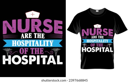 Nurse T-shirt vector lettering typographic quotes Design