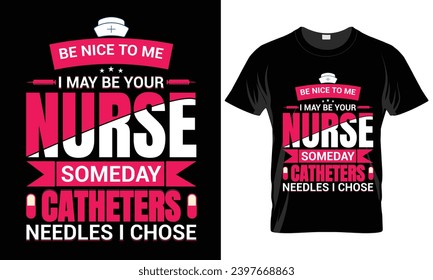 Nurse T-shirt vector lettering typographic quotes Design