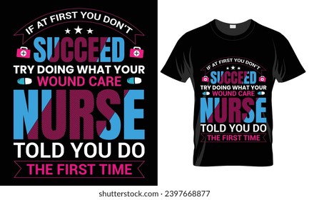 Nurse T-shirt vector lettering typographic quotes Design