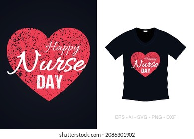 Nurse Typographic T-Shirt Design, Vector Graphic, Typographic Poster, Vintage, Label, Badge, Logo, Icon or T-shirt