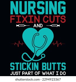 Nurse typography or graphics tshirt design