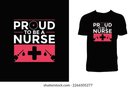 Nurse Typography T Shirt And Apparel Design.