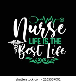 Nurse typography t shirt design