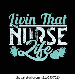 Nurse typography t shirt design