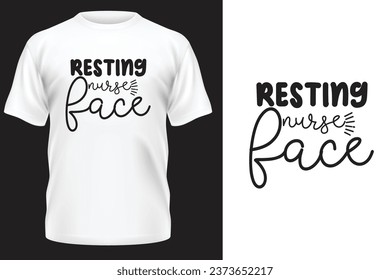 Nurse Typography t shirt design 