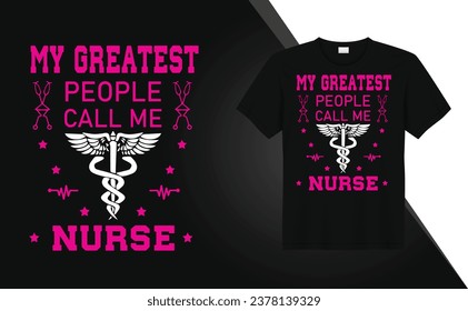 Nurse typography t shirt design