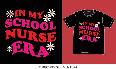 nurse typography t shirt design