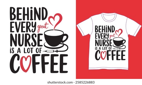 Nurse typography t shirt design