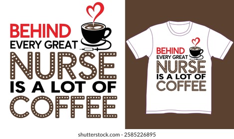 Nurse typography t shirt design