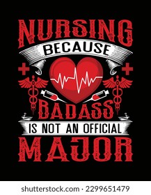 Nurse typography t-shirt design, and graphics vector, retro typography ,vintage t-shirt , t-shirt, t-shirt design,