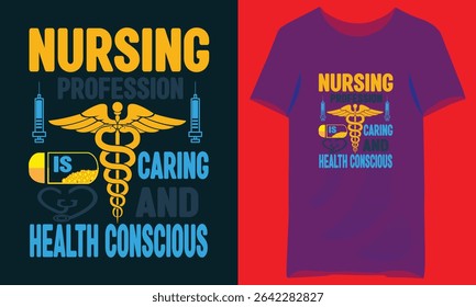 Nurse Typography T-shirt Design, Sister Typography Tshirt Design, Nursing Life Typography TShirt Design.