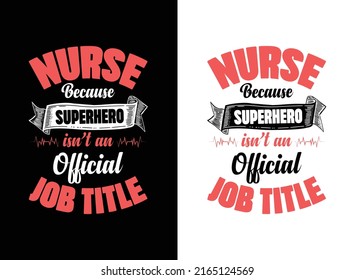 Diseño de camisetas de tipografía de enfermería, ilustración vectorial, elemento