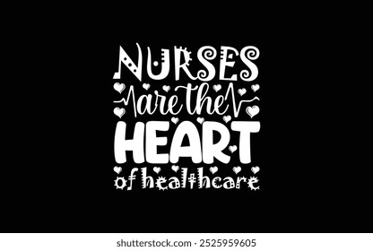  Nurse Typography T-shirt Design Vector Graphic Template