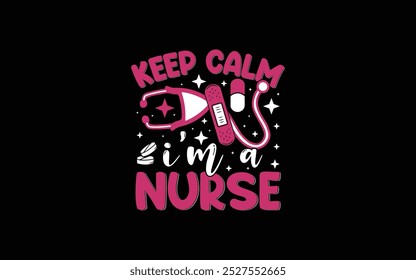 Nurse Typography T-shirt Design Vector Graphic Template