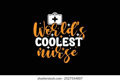 Enfermera Tipografía Diseño de camisetas Vector Plantilla gráfica