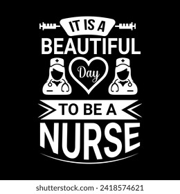 Nurse-Typografie und Vektor-T-Shirt-Design