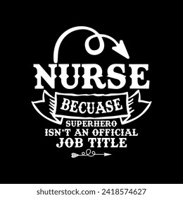 Nurse-Typografie und Vektor-T-Shirt-Design